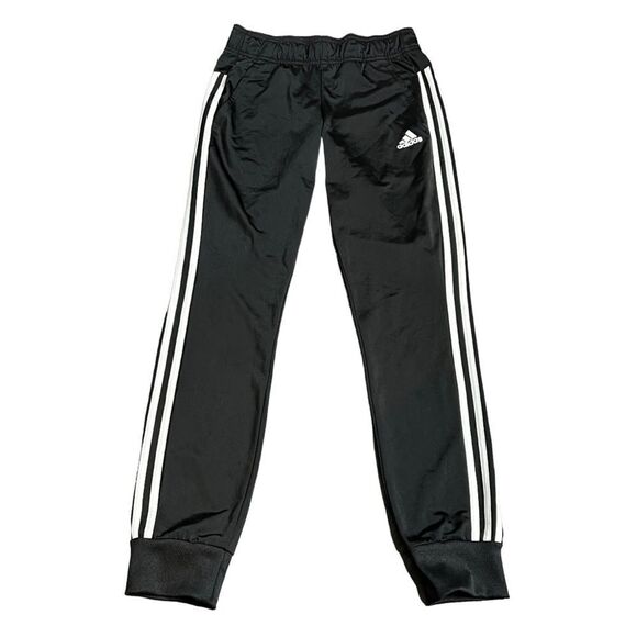 ADIDAS Mens Classic 3 Stripe Banded Bottom Joggers Track Pants Trefoil Hip Logo - Picture 1 of 7